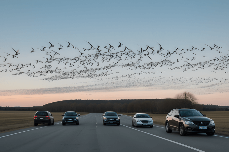 Why Do Birds Fly in Front of Cars?