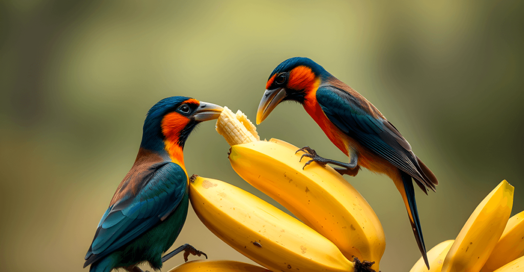 can birds eat bananas?