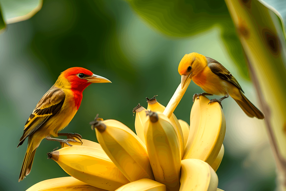 can birds eat bananas?