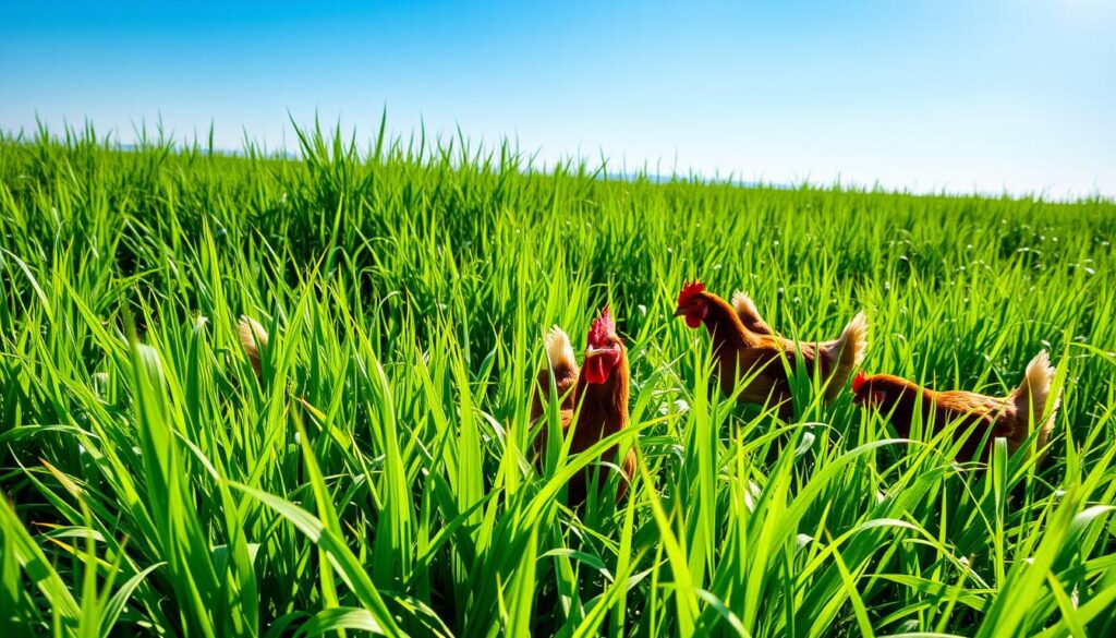 perennial ryegrass for chickens